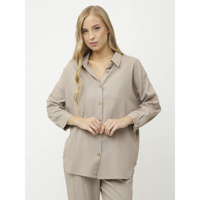 NCF36-191 FABRETTI Блуза женская 70% лён 30% вискоза