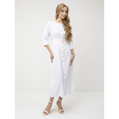 NCF29-1 FABRETTI Платье женское 70% лён 30% вискоза