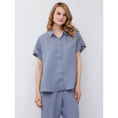 ZJ46-112 FABRETTI Блуза женская 53% лён, 47% вискоза