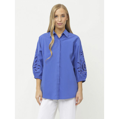 NCF58-8 FABRETTI Блуза женская 80% хлопок 20% полиэстер