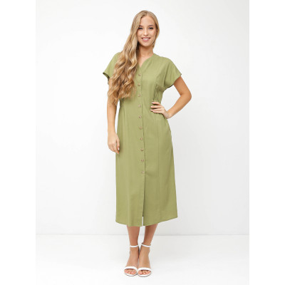 NCF81-150 FABRETTI Платье женское 70% лён 30% вискоза