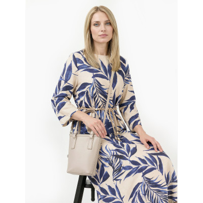 NPDS004-8P FABRETTI Платье женское 93% вискоза, 7% лен