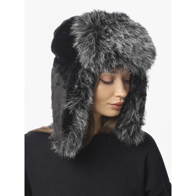 DI47-2 Fabretti Ушанка женская 100% полиэстер