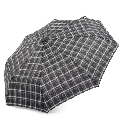 UGQ1-3 Зонт муж. FABRETTI, автомат, 3 сложения, клетка,эпонж