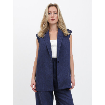 NK96-9 FABRETTI Жилет женский  100% лён