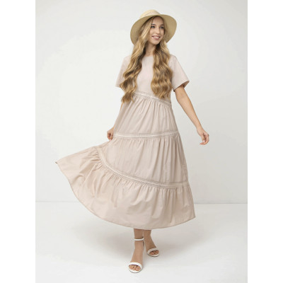 NCF05-191 FABRETTI Платье женское 52% хлопок 48% полиэстер