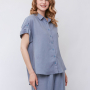 ZJ46-112 FABRETTI Блуза женская 53% лён, 47% вискоза