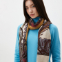 VFGLN12-7  Шарф жен. 100% мерсеризованная шерсть 70x180 FABRETTI 