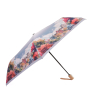UFL7-9 Зонт жен. Fabretti, автомат, 3 сложения, эпонж, плоская ручка