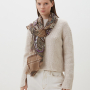 VFGLN11-13  Шарф жен. 100% мерсеризованная шерсть 70x180 FABRETTI 