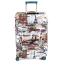 W1051-L FABRETTI Чехол для чемодана 92%полиэстер 8%спандекс 
