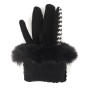 JRF2-1 FABRETTI Перчатки жен. 100%полиэстер, 85%шерсть/15%эластан